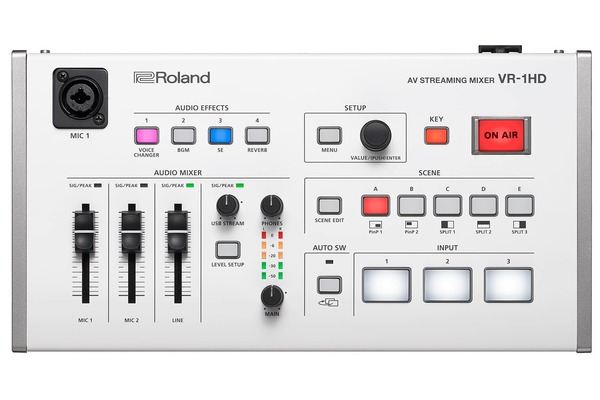 VR-1HD AV STREAMING MIXER- BROADCAST DYNAMIC MULTI-CAMERA LIVESTREAMS WITH PICTURE & SOUND